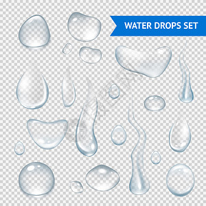 伍迪艾伦纯净的清水滴符合实际的一组插画