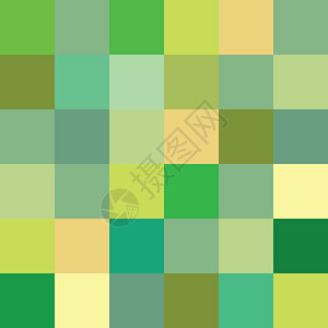 绿色像素艺术矢量背景图片