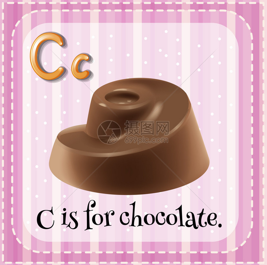 巧克力的字母C图片