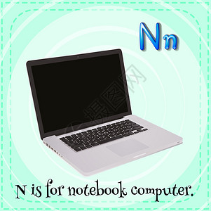 笔记本电脑的字母N图片