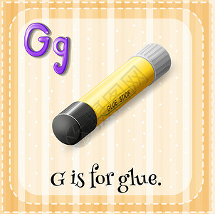 字母G的插图用于胶水图片