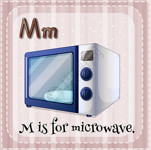 微波炉的字母M背景图片