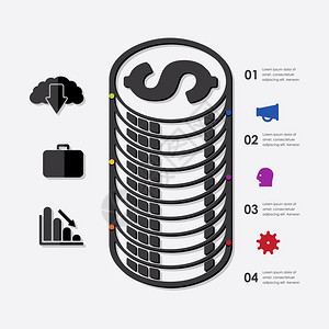 业务图标信息图表矢量图图片