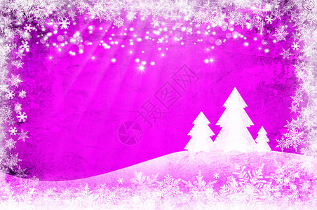 紫色圣诞抽象雪花背景图片