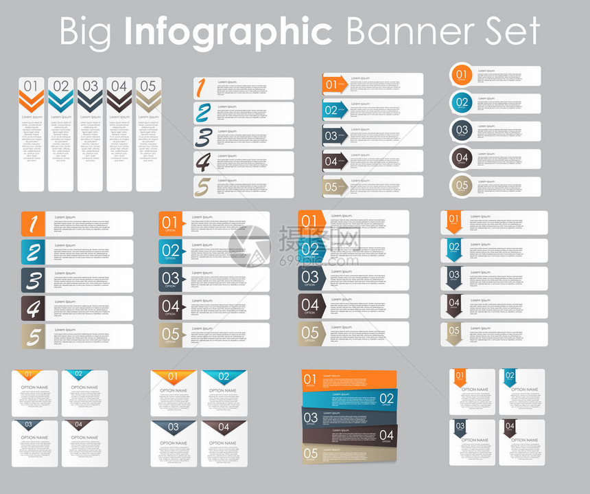 您的商务矢量插图导管模板大集版式InfographicBan图片