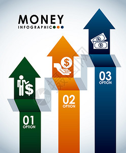 货币信息图设计矢量插图e图片