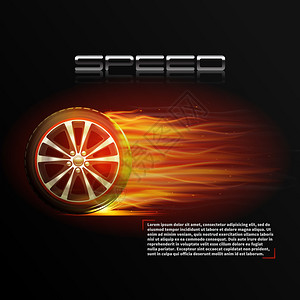 汽车运动速度极快的模拟汽车运动海报矢量插图ww图片