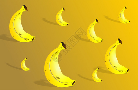 安迪·沃霍尔黄色香蕉壁纸背景设计插画