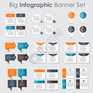 您的商务矢量插图导管模板大集版式InfographicBan背景图片