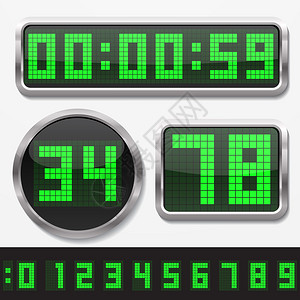 数字和基本时钟正文形状设置图片