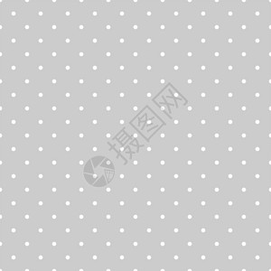 无缝白色和灰色矢量模式或带有小波尔卡点的瓷砖背景用于桌面壁图片