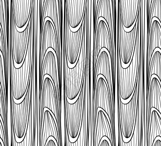 海浪和线条的矢量无缝抽象背景平整木图片