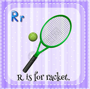 R代表球拍背景图片