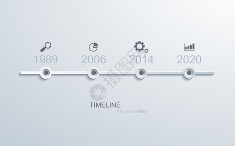 矢量现代时间线信息图企业发展背景图片