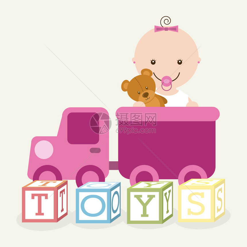 婴儿玩具设计矢量说明e图片