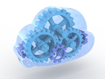 3d与齿轮的云技术计算概念图片