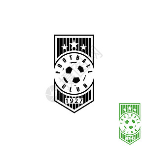 足球俱乐部徽章模拟足球运背景图片
