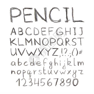 Pencil手笔画字体字型打字元图片