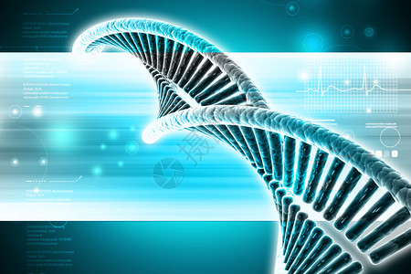 扭曲铬DNA链模型图片