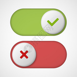 停用Onoff3d用红色和绿色切换滑块开设计图片