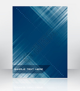 传单或小册子封面设计所用的摘要矢量蓝背景背景图片