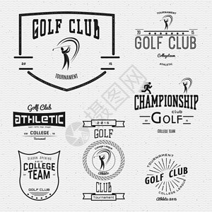 任何用途的高尔夫俱乐部徽章标识和图片