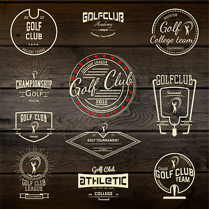 任何用途的高尔夫俱乐部徽图片