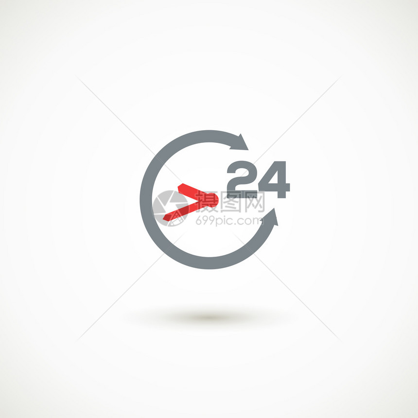 业务服客户支持全天可用的符号图标设计24小时图片