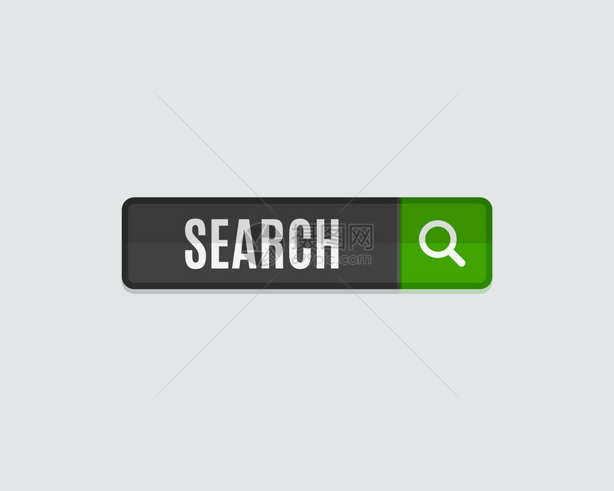 搜索网页按钮现代平板设计网站图图片