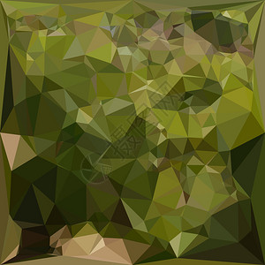 低多边形风格的橄榄绿色抽象几何背景图解info图片