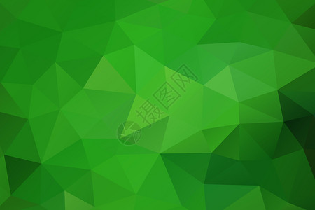 绿色抽象几何组合式三角形背景低多元风图片