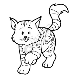 儿童图画书条纹姜猫图片