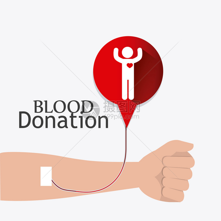 献血设计矢量插图e图片