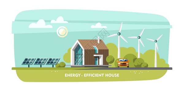 节能住宅被动住宅生态住宅绿色能源生态平面设计图片