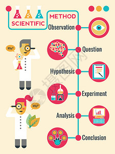 科学方法Infographic图片
