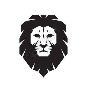 狮子头矢量符号概念插画狮子头标志野生狮子头图图片