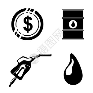 石油和石油价格工业公司矢量图图片