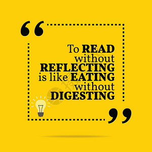阅读而不反射就像吃不消化的东西图片