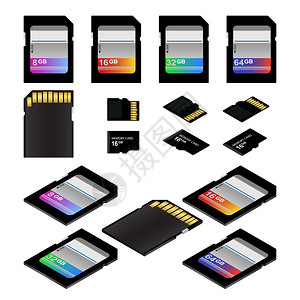 SD和MicroSD记忆闪图片