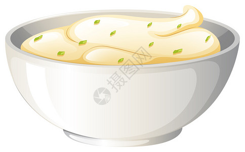 奶油蘸碗插图图片