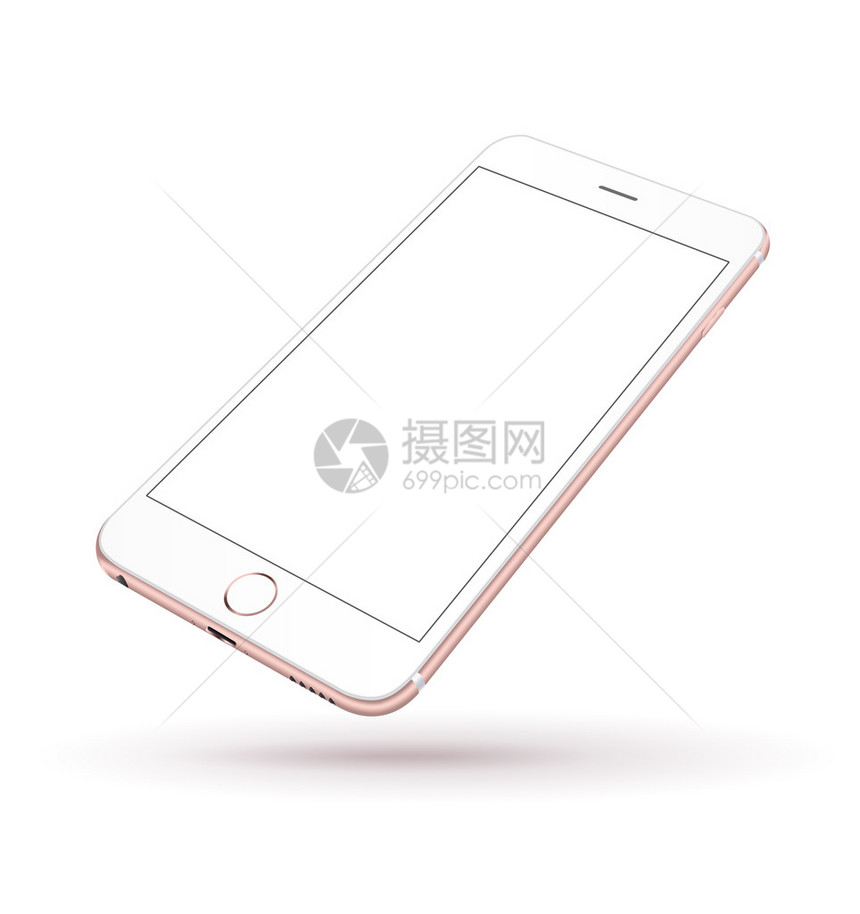 新的现实的移动电话智能手机iphon风格模型图片