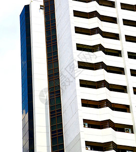泰国曼谷办公区宫殿抽象现代建筑线天空露台摩图片