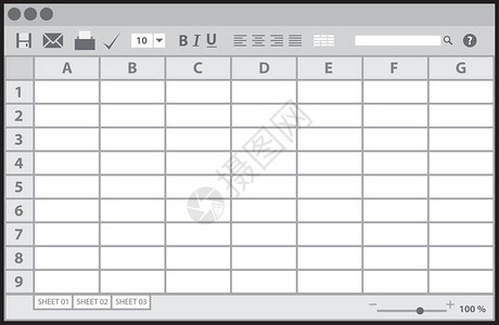 空表文档矢量图图片