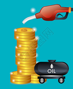 石油价格和工业图形设图片