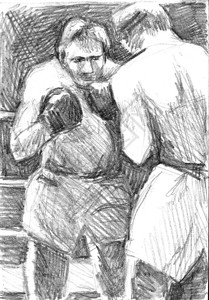 两个打斗的墨西哥拳手图片