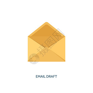 矢量图平坦的背景与字母电子邮件概念背景垃圾邮件和短图片