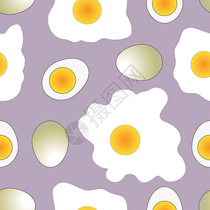 有鸡蛋和卷的有趣的背图片