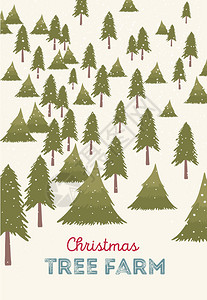圣诞树农场矢量图出售圣诞树图片