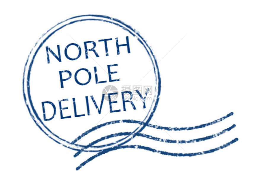 北极交付组织在白色背景矢量插图上图片