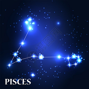 PiscesZodiac符号矢图片